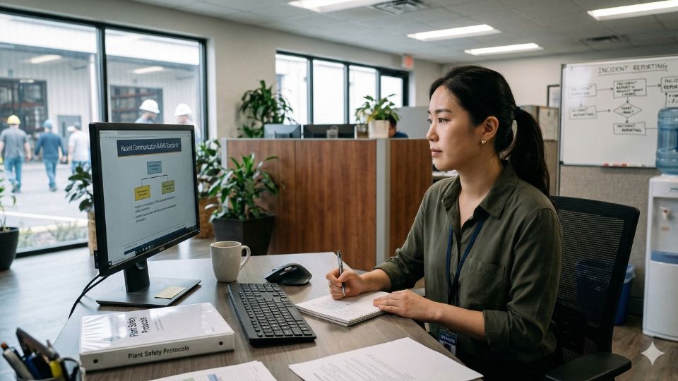 A young korean professional learns what to look for in an workforce safety training provider.