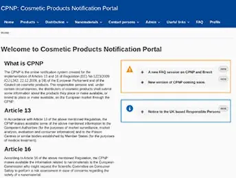 Image - CPNP portal Image CPNP portal
