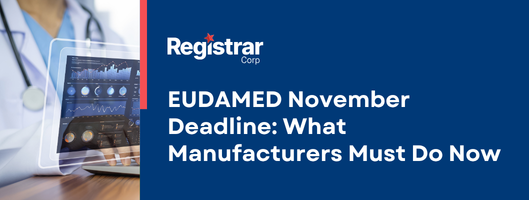 Date limite de novembre EUDAMED : Ce que les fabricants doivent faire maintenant
